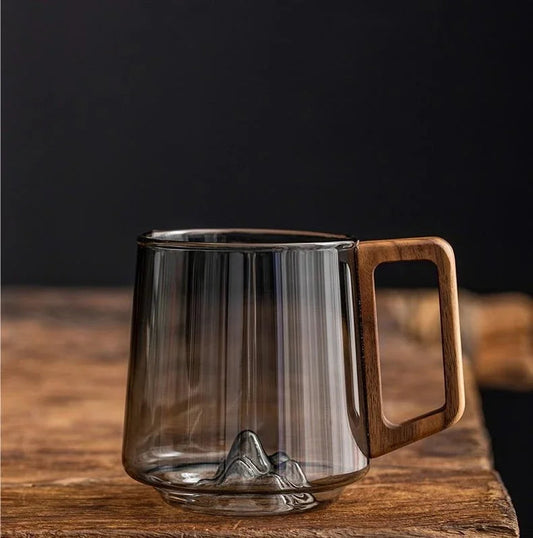 Big Comfortable Mug with Wood Grip - Pexav