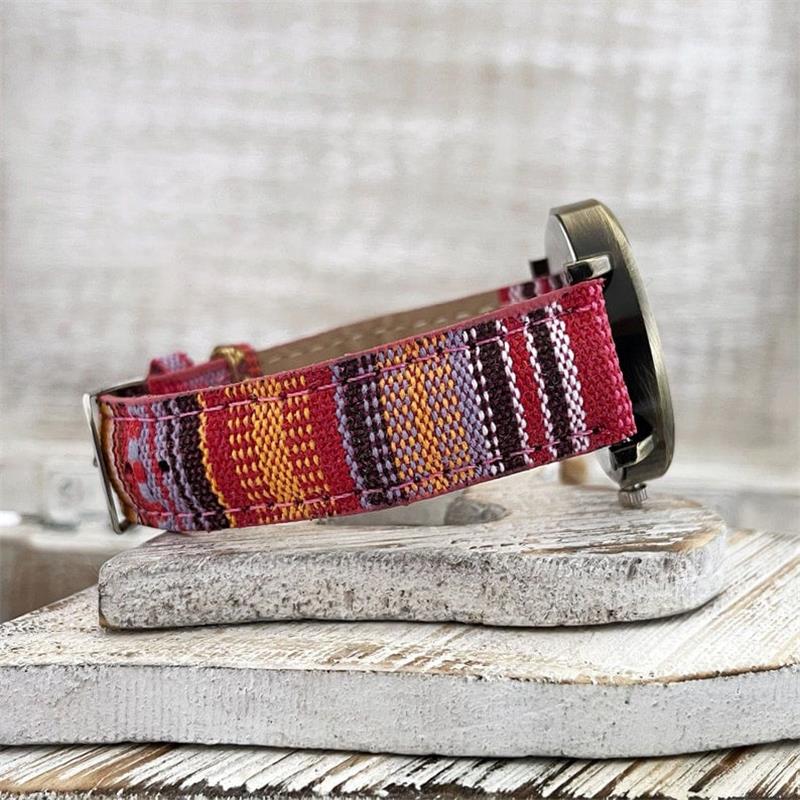 Colorful Rainbow Strap Wrist Watch
