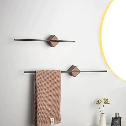 Stylish Bathroom Towel Holder - Chrome Metal Rack - Pexav