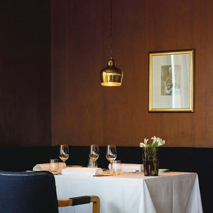 Golden Bell Brass Pendant Light