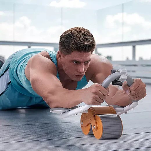 Compact Ab Roller with Elbow Pad for Home Workout