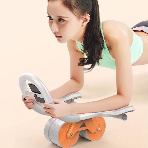 Compact Ab Roller with Elbow Pad for Home Workout
