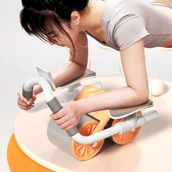Compact Ab Roller with Elbow Pad for Home Workout - Pexav