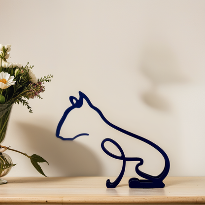 Abstract Dog Sculptures - CanineArt-Bull Terrier-Nora Luxe