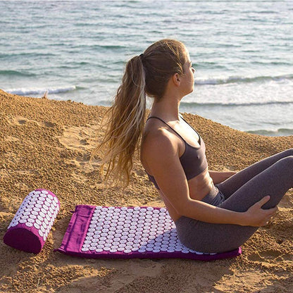 Comfortable Yoga Mat and Pillow Set - Pexav