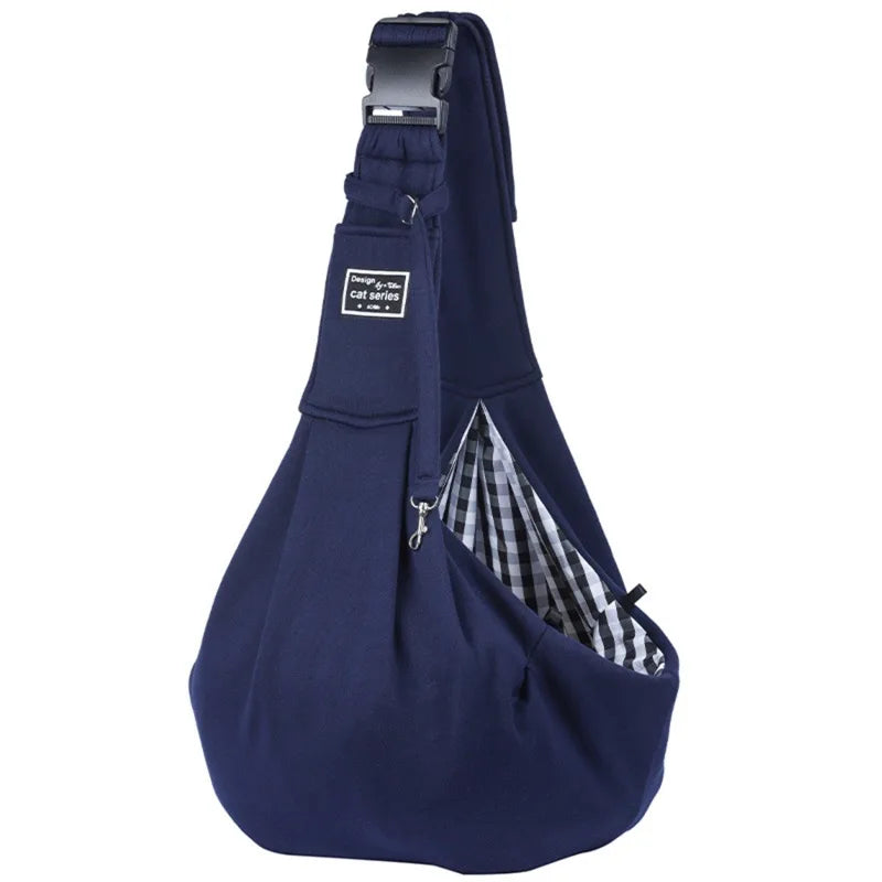 Comfortable Pet Sling Carrier with Secure Buckle