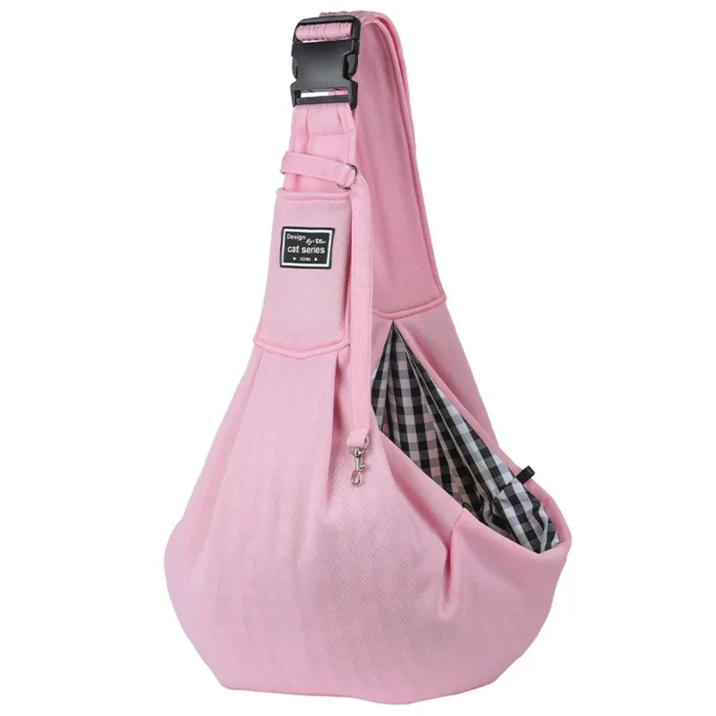 Comfortable Pet Sling Carrier with Secure Buckle