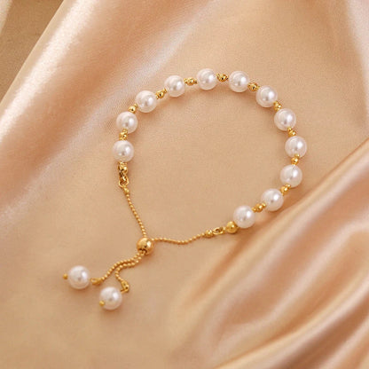 Adjustable Pearl Bracelet | Elegant & Versatile Jewellery-Nora Luxe