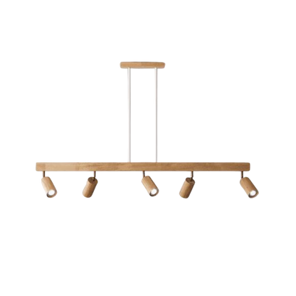 Adjustable Wooden Ceiling Spotlight - EcoLux-White Oak-1-Warm Wit-Nora Luxe