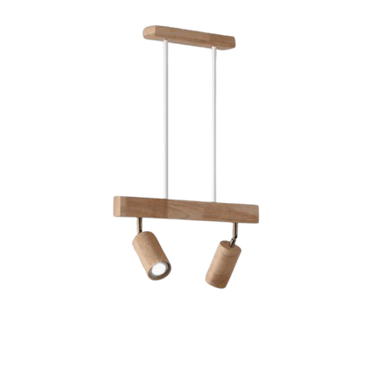 Adjustable Wooden Ceiling Spotlight - EcoLux-White Oak-1-Warm Wit-Nora Luxe