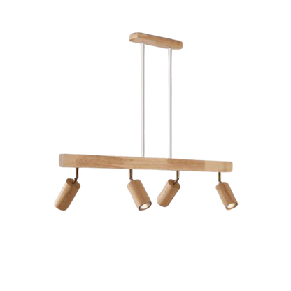 Adjustable Wooden Ceiling Spotlight - EcoLux-White Oak-1-Warm Wit-Nora Luxe