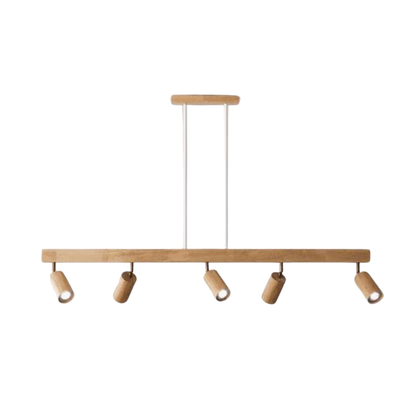 Adjustable Wooden Ceiling Spotlight - EcoLux-White Oak-1-Warm Wit-Nora Luxe