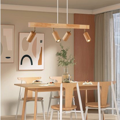 Adjustable Wooden Ceiling Spotlight - EcoLux-White Oak-1-Warm Wit-Nora Luxe