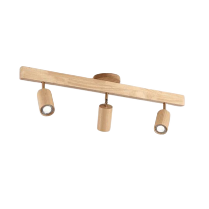 Adjustable Wooden Ceiling Spotlight - EcoLux-White Oak-3-Warm Wit-Nora Luxe