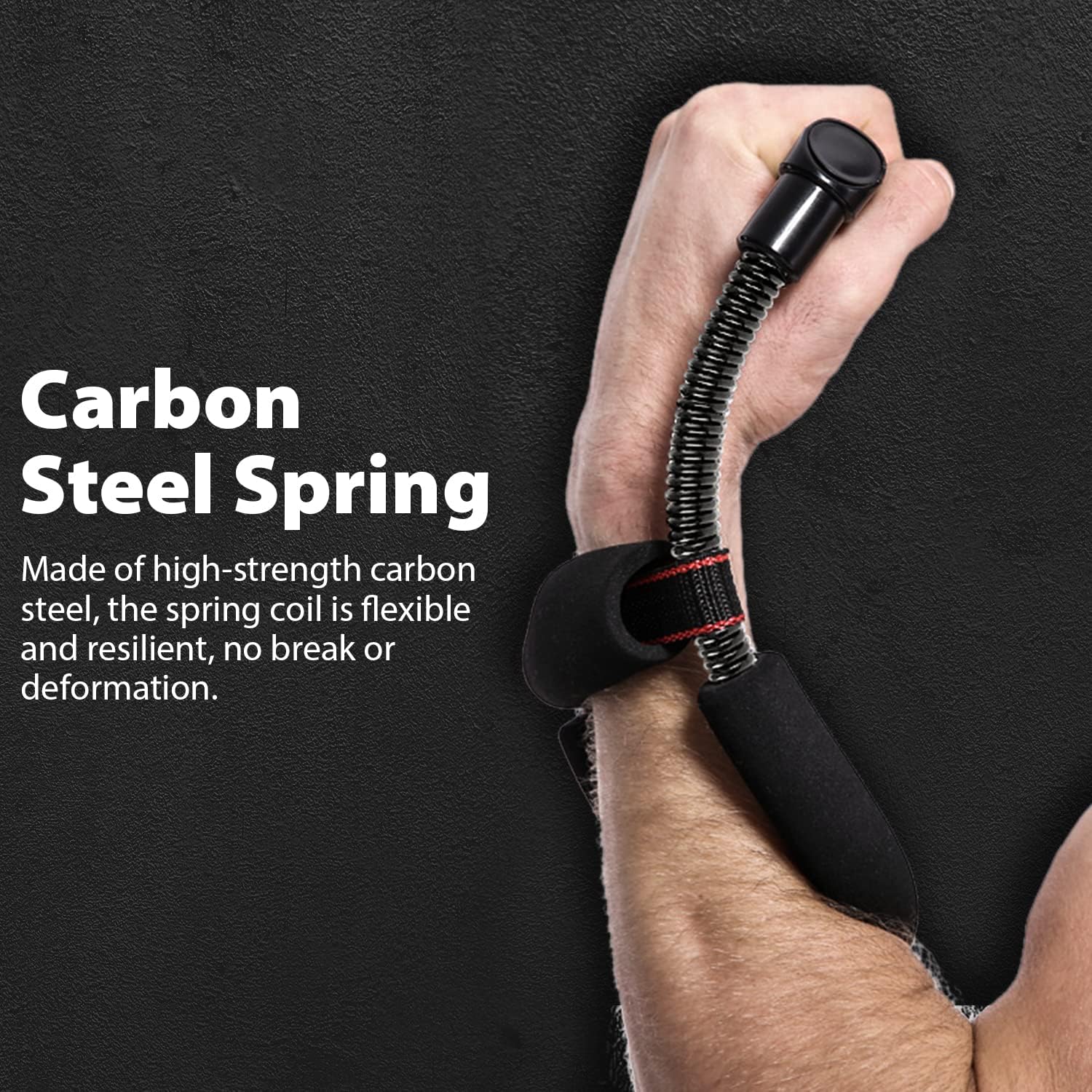 Adjustable Wrist and Forearm Strengthener - Hand Grip Trainer-Ratio: 11.02 lbs - Length: 11.42 in-Nora Luxe