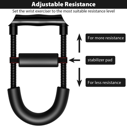 Adjustable Wrist and Forearm Strengthener - Hand Grip Trainer-Ratio: 11.02 lbs - Length: 11.42 in-Nora Luxe
