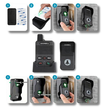 Wireless Smart Doorbell Intercom | Waterproof and Handsfree