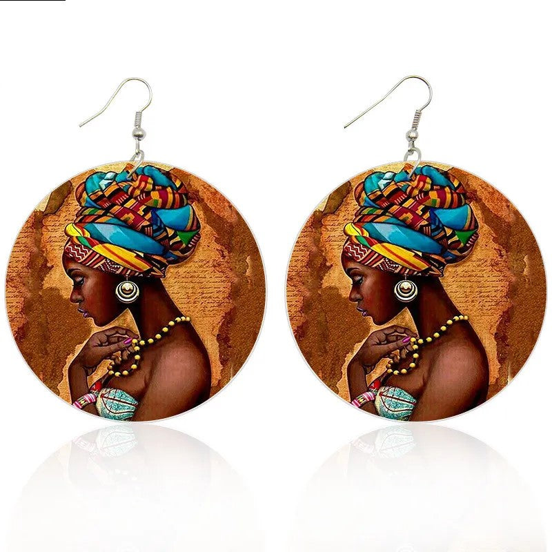 Unique Handcrafted Wooden Dangle Earrings - Pexav