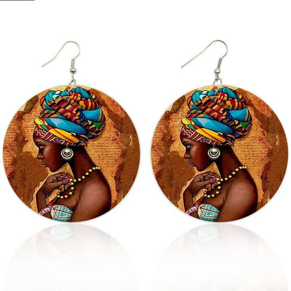 Unique Handcrafted Wooden Dangle Earrings - Pexav