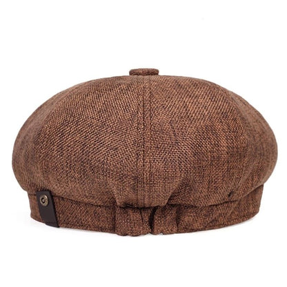 Airy retro men's cap for spring and summer – Alfie-Black-The Livary
