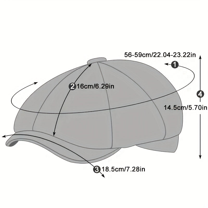 Airy retro men's cap for spring and summer – Alfie-Black-The Livary