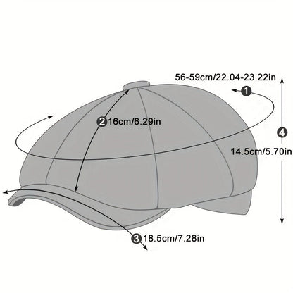 Airy retro men's cap for spring and summer – Alfie-Black-The Livary