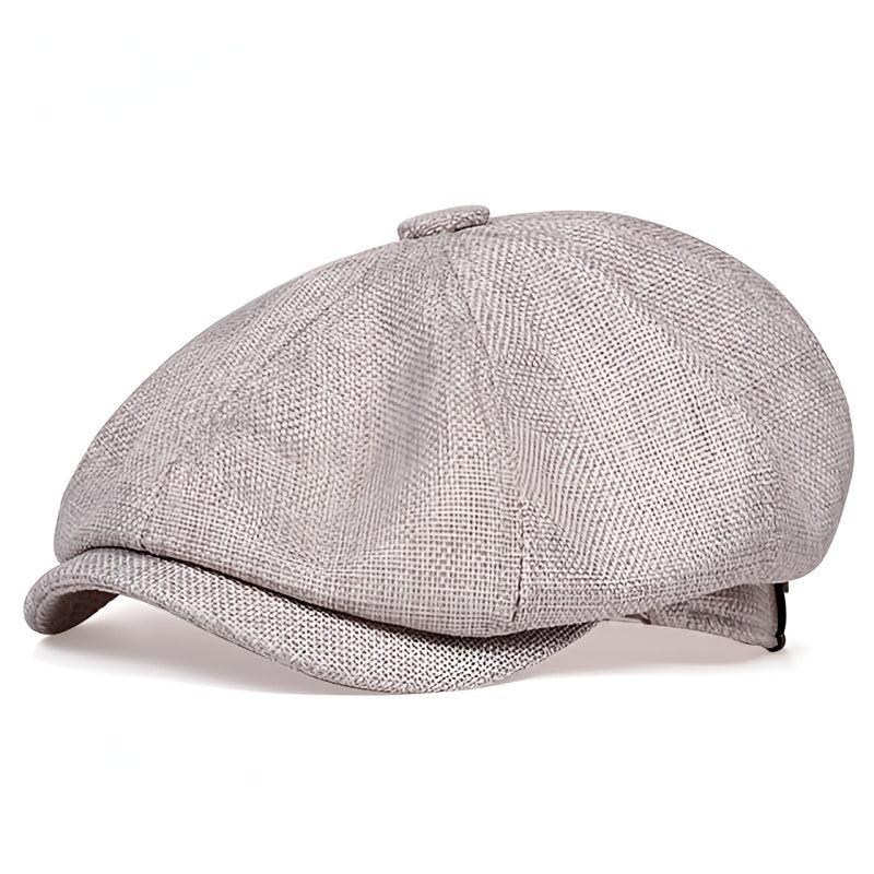 Airy retro men's cap for spring and summer – Alfie-Black-The Livary