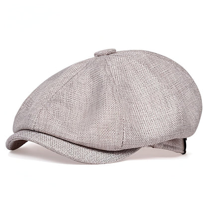 Airy retro men's cap for spring and summer – Alfie-Black-The Livary