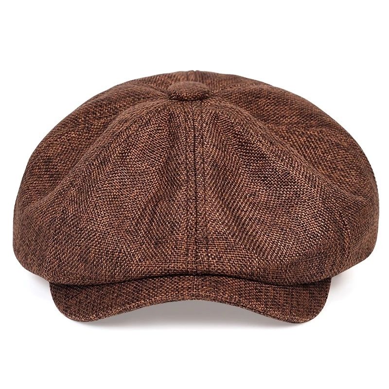 Airy retro men's cap for spring and summer – Alfie-Black-The Livary