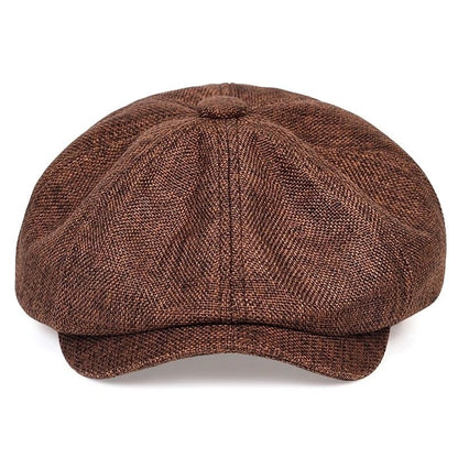 Airy retro men's cap for spring and summer – Alfie-Black-The Livary