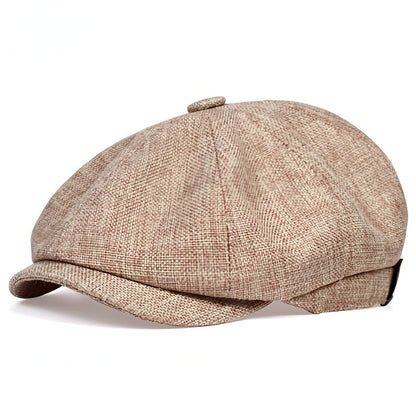 Airy retro men's cap for spring and summer – Alfie-Khaki-The Livary
