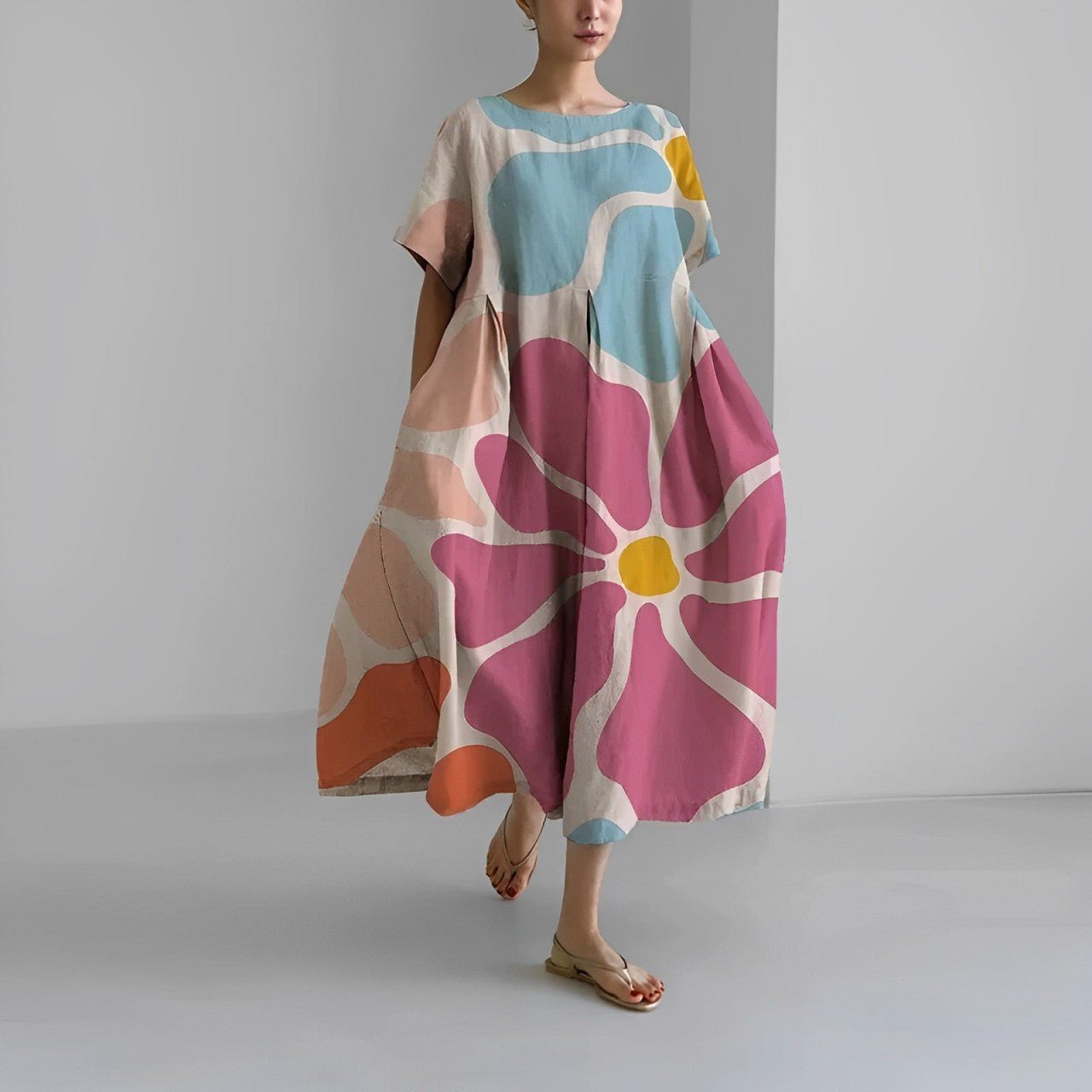 Lightweight Casual Maxi Dress for Women - Clara - Pexav