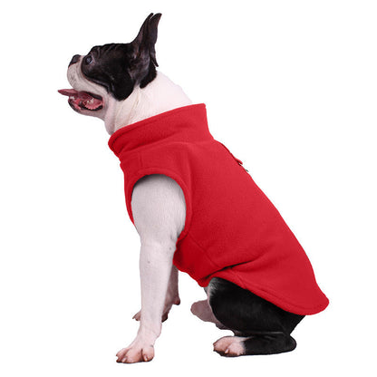 All-Season Dog Jacket - ArcticFleece-Red-S-Nora Luxe