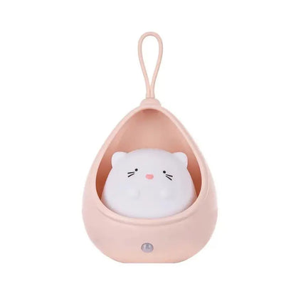 Animal Night Light - PurrLight-Pink-Kitten-Nora Luxe