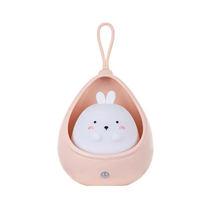 Animal Night Light - PurrLight-Pink-Rabbit-Nora Luxe