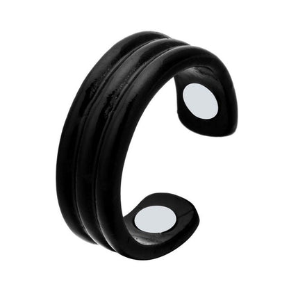 Anti-Snore Ring with Magnetic Therapy - StopSnore-Black-Nora Luxe