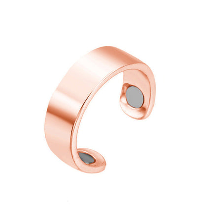 Anti-Snore Ring with Magnetic Therapy - StopSnore-Rose Gold Solid-Nora Luxe