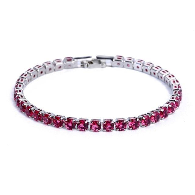 Sparkling Silver Chain Link Bracelet