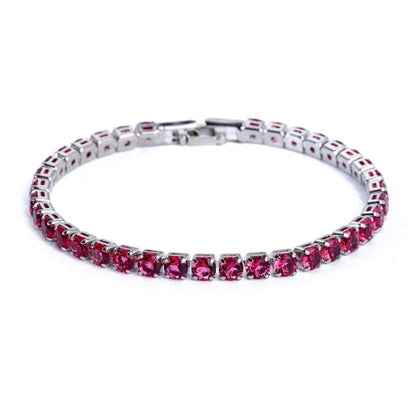 Sparkling Silver Chain Link Bracelet