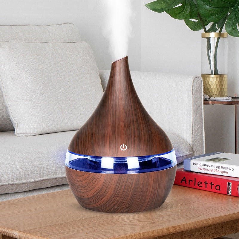 Compact Essential Oil Diffuser with Night Light - Pexav