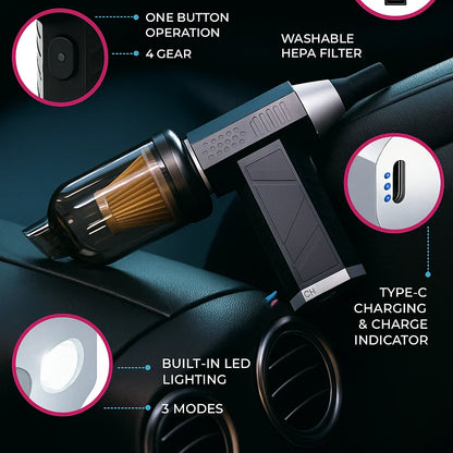 Compact Cordless Auto Vacuum Cleaner