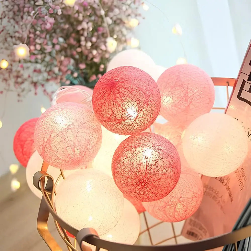 Atmospheric Ball String Lights - LumaBreeze-Candy-59.05 inch es-USB-Nora Luxe