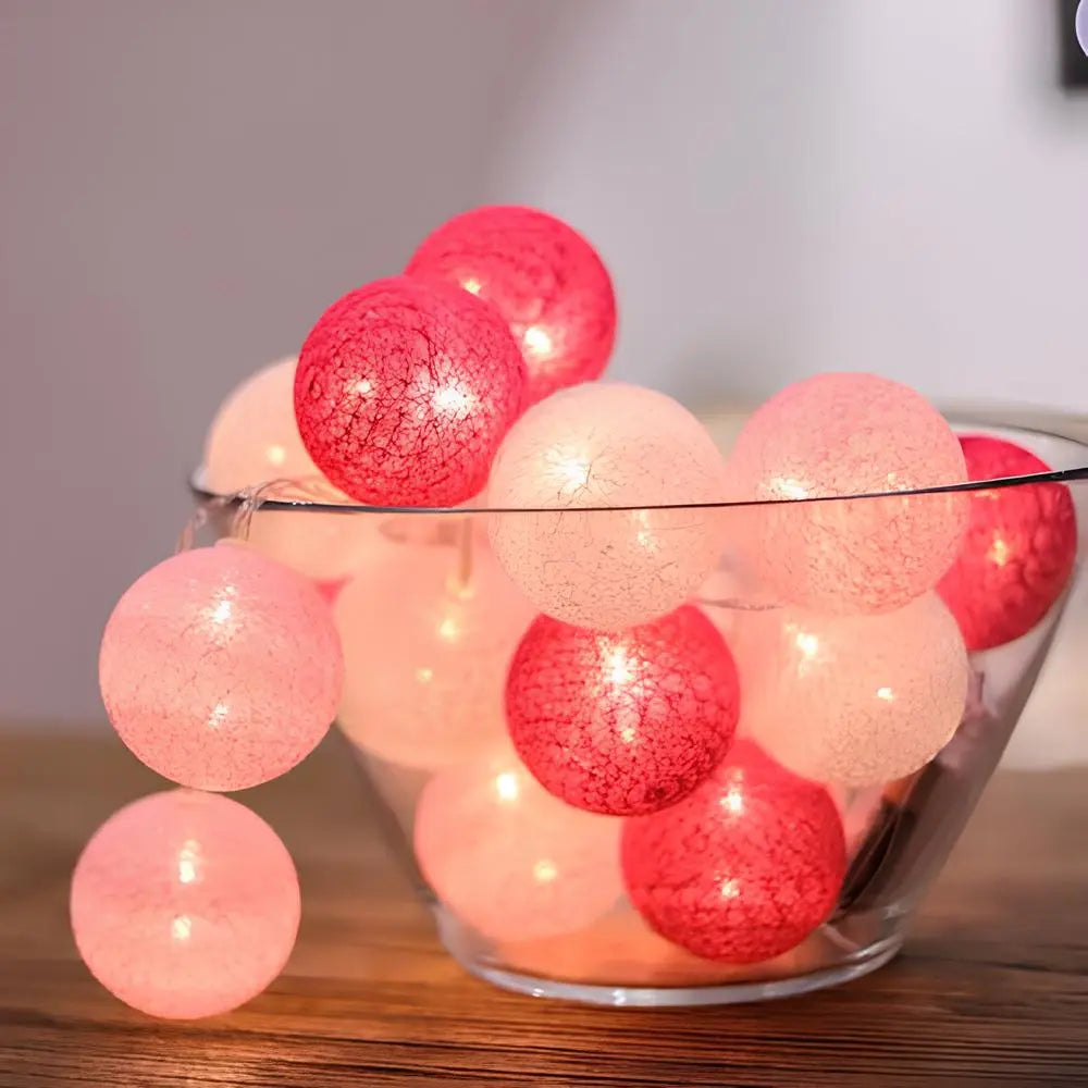 Atmospheric Ball String Lights - LumaBreeze-Candy-59.05 inch es-USB-Nora Luxe