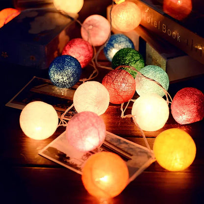 Atmospheric Ball String Lights - LumaBreeze-Party Vibe-59.05 inch es-USB-Nora Luxe