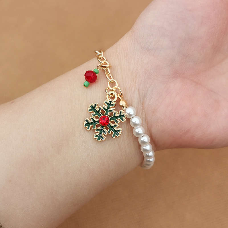 Australian Christmas Charm Bracelet | Festive Jewelry for Women-SNOWFLAKE-Nora Luxe