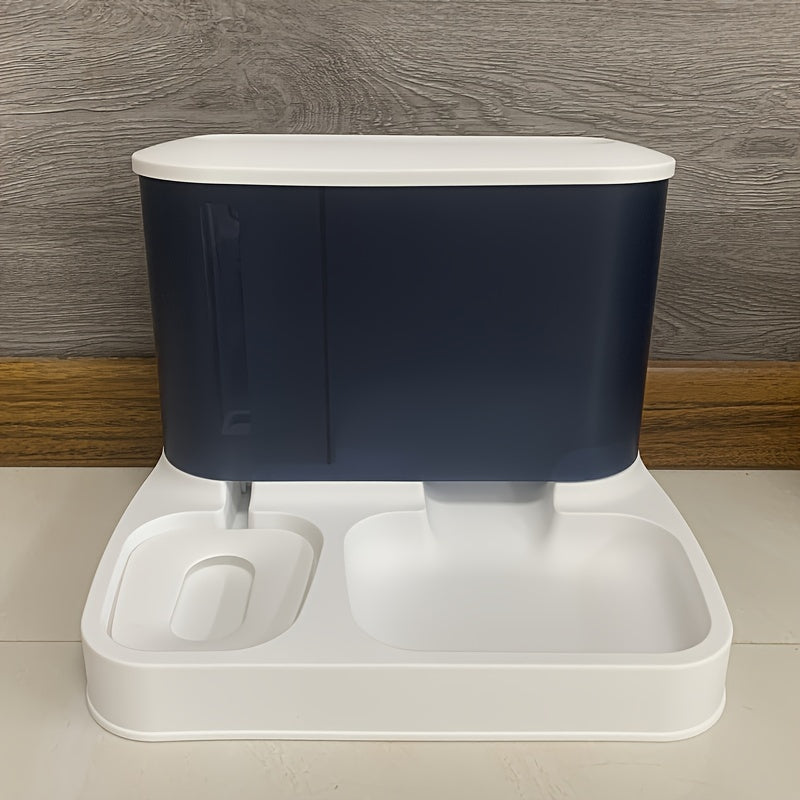 Automatic Food and Water Feeder - EasyFeed Duo-Blue-Nora Luxe