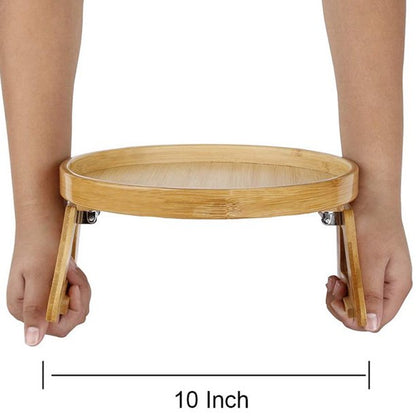 Sturdy Wooden Laptop Desk Tray Table for Sofa