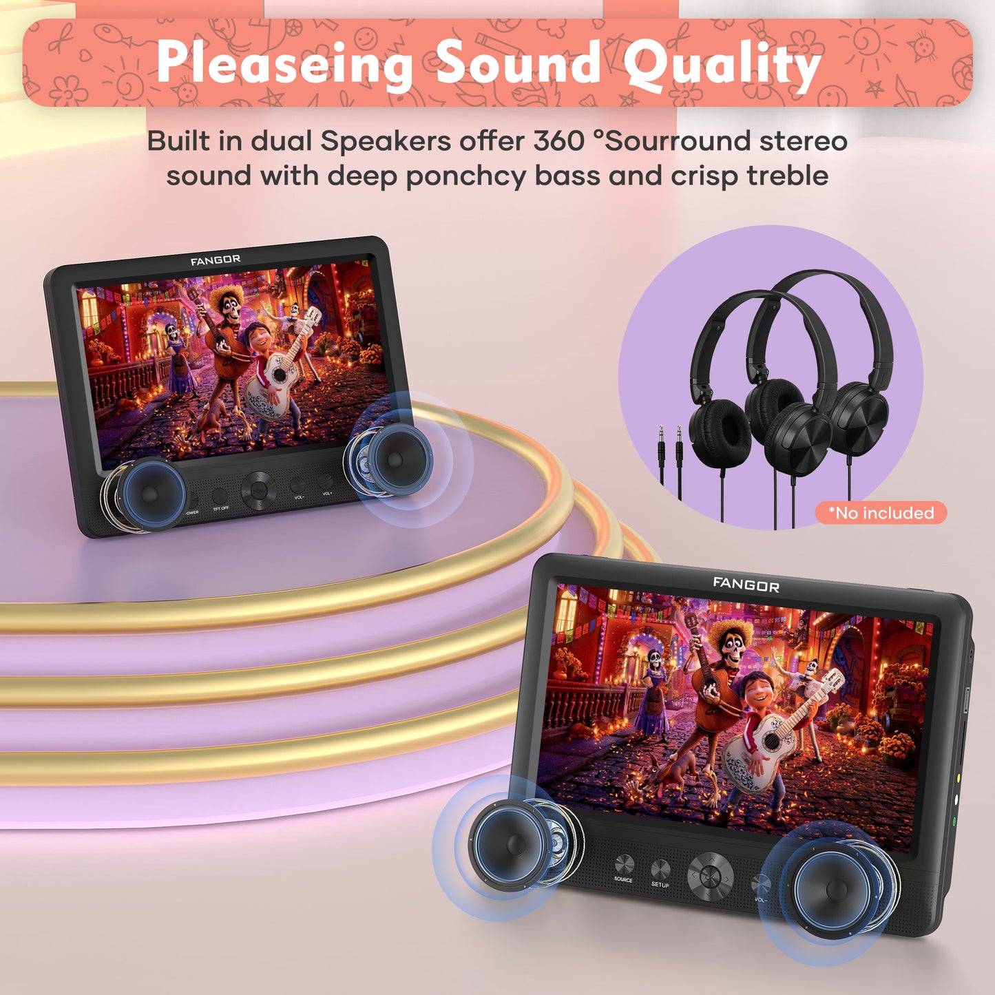 Portable Car DVD Entertainment System