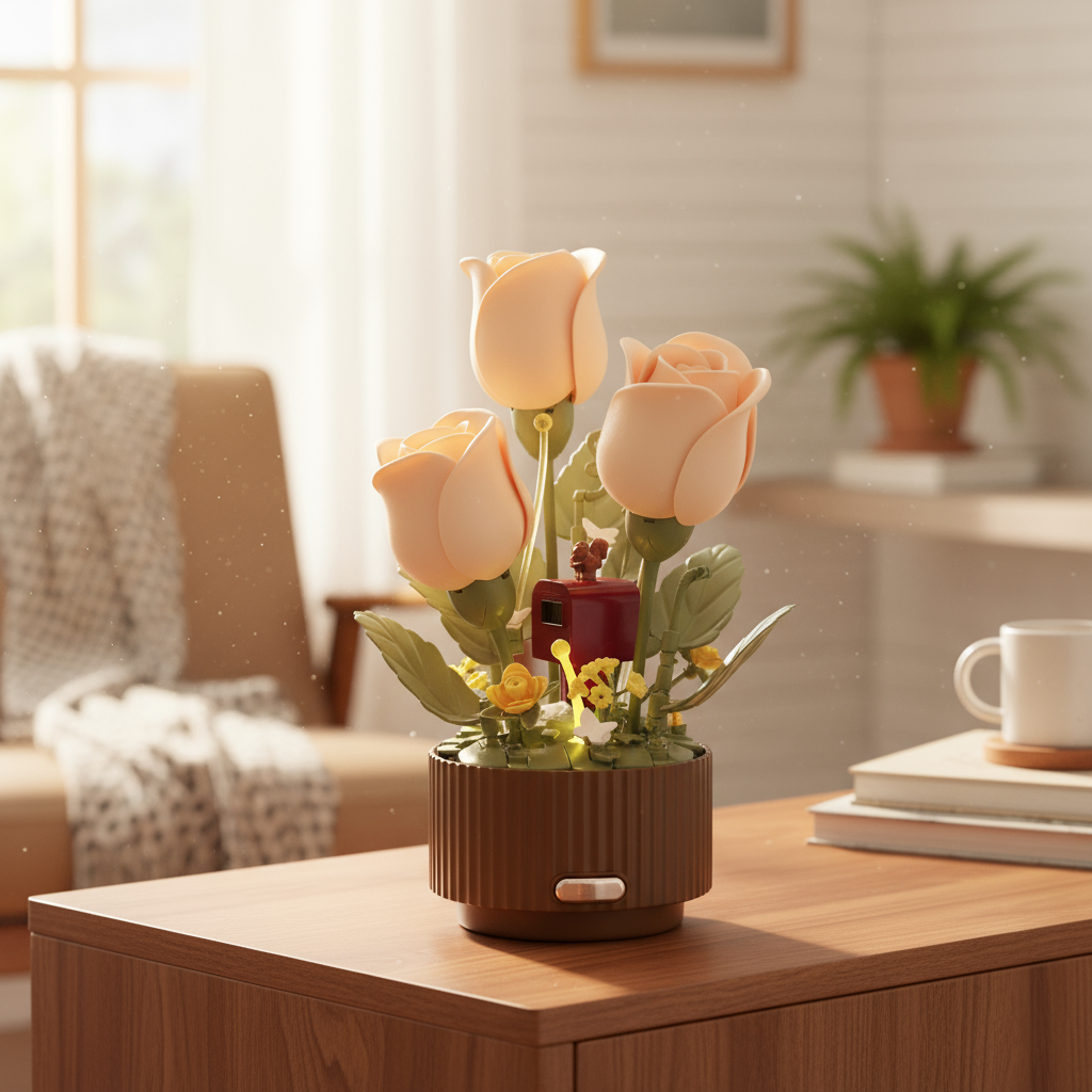 Colorful LED Flower Table Lamp - Pexav