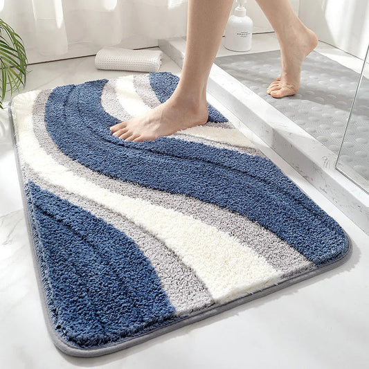 Soft Grip Bathroom Rug - Absorbent Non Slip Shower Mat - Pexav